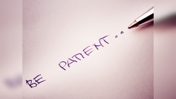 Parent practicing patience with child
