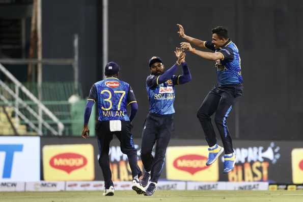Sri Lanka's sharp fielding turns the tide.